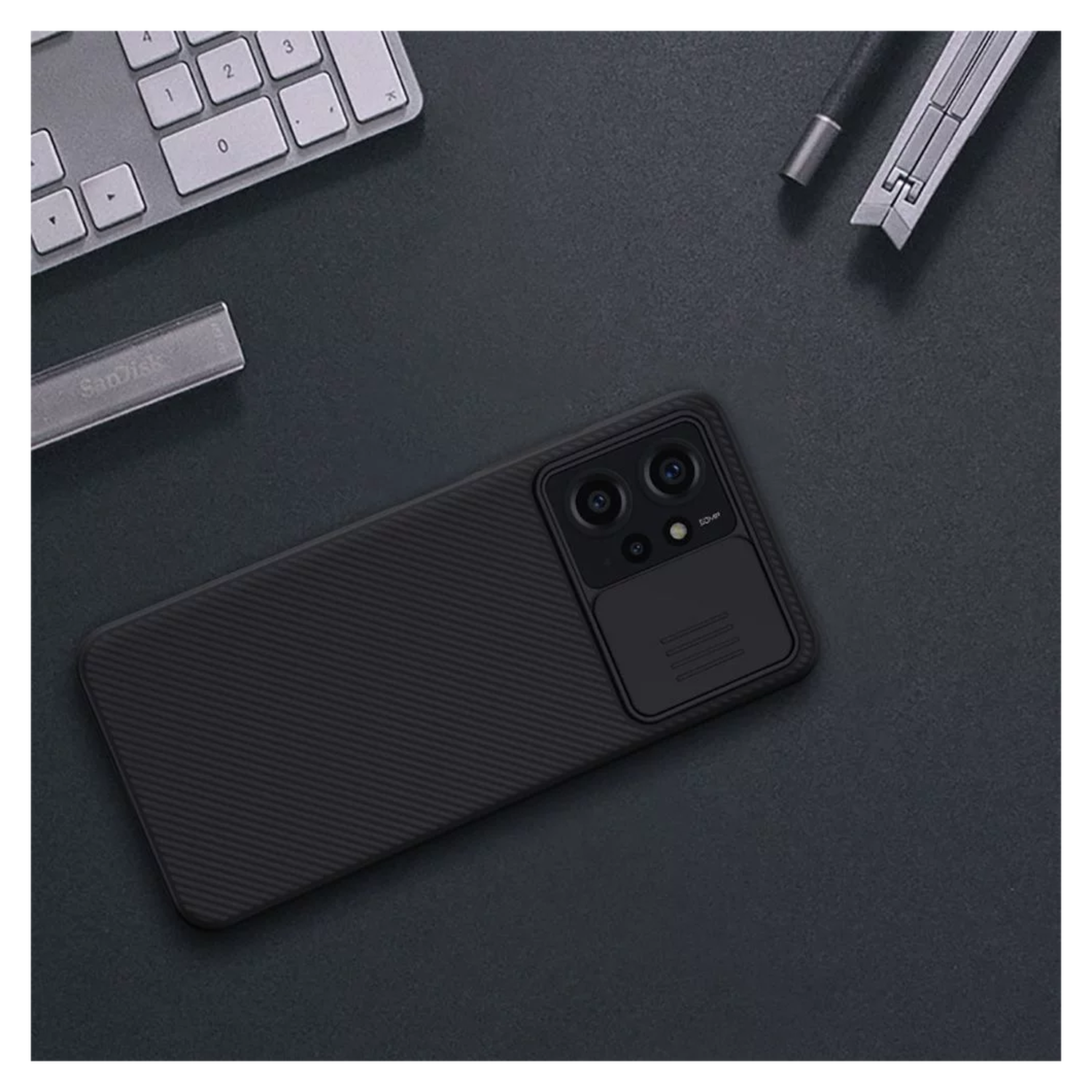 Nillkin CamShield Xiaomi Redmi Note 12 4G Hoesje Camera Slider Zwart afbeelding 8