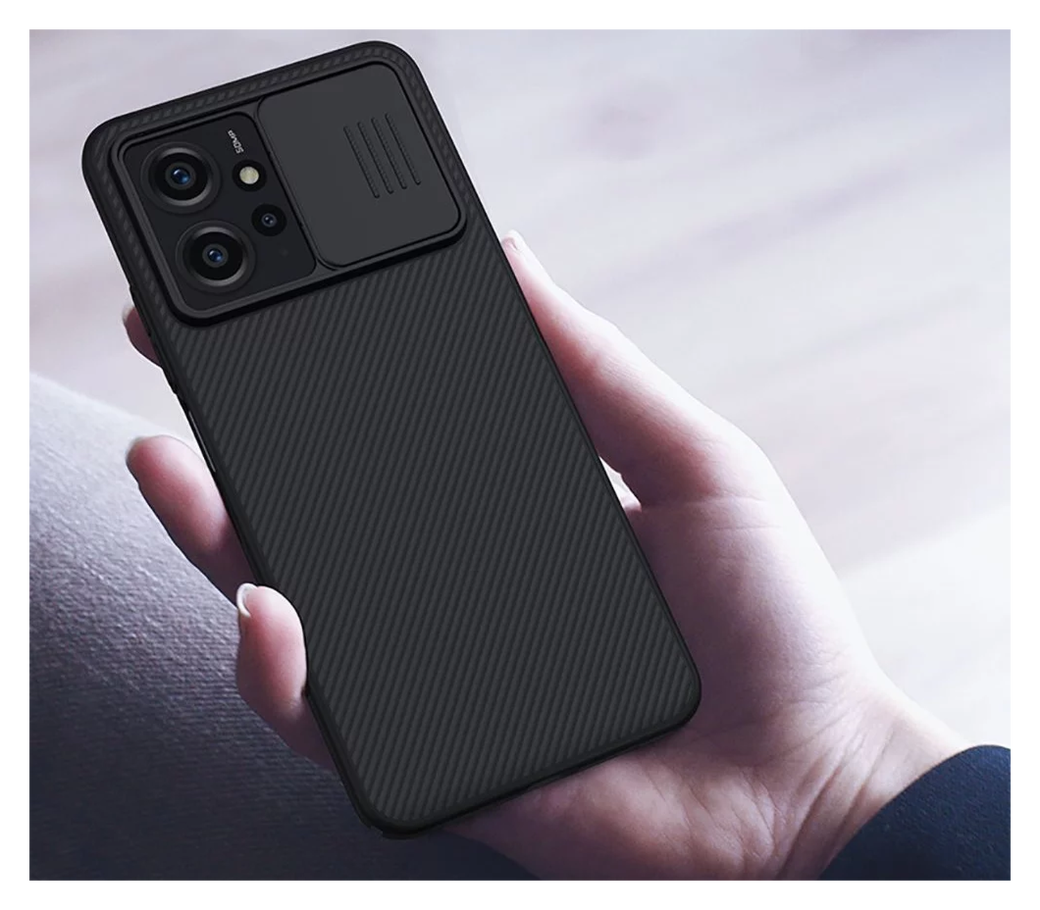 Nillkin CamShield Xiaomi Redmi Note 12 4G Hoesje Camera Slider Zwart afbeelding 5