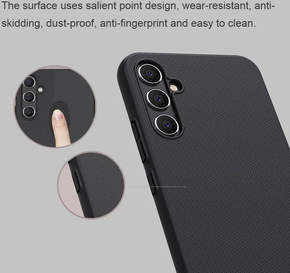 Nillkin Super Frosted Shield Samsung Galaxy A34 Hoesje Wit afbeelding 6