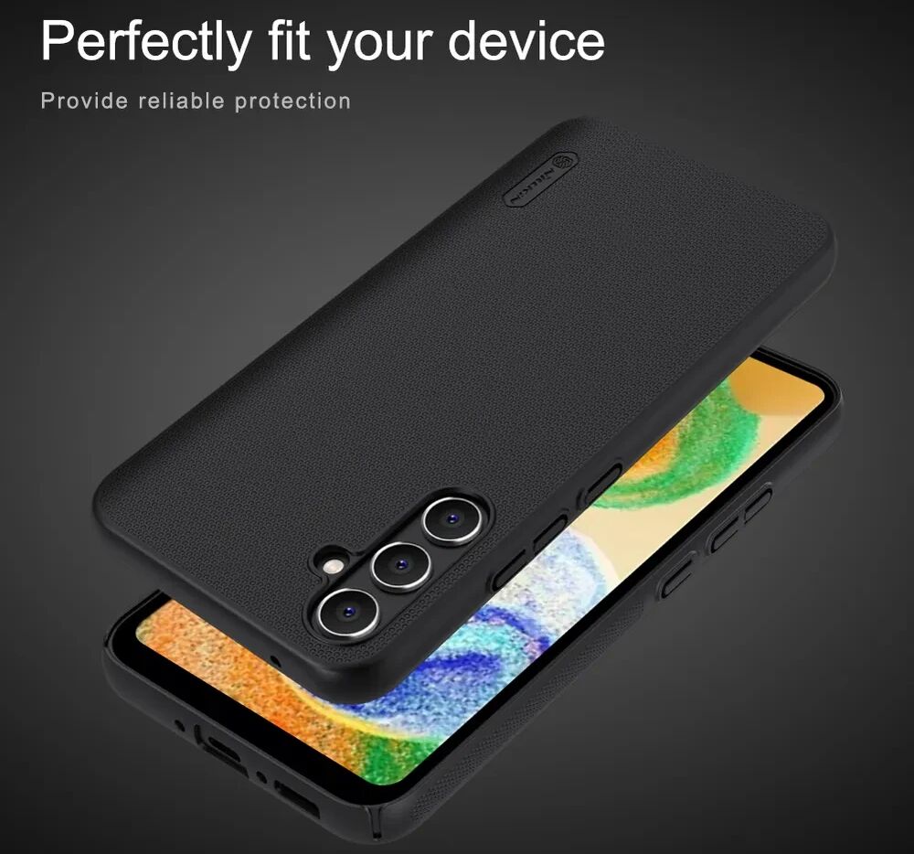 Nillkin Super Frosted Shield Samsung Galaxy A34 Hoesje Blauw afbeelding 11