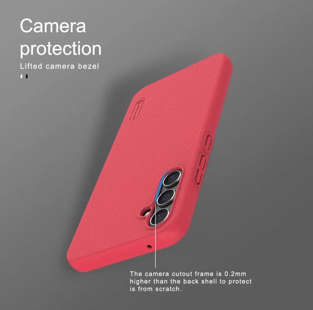 Nillkin Super Frosted Shield Samsung Galaxy A34 Hoesje Blauw afbeelding 12