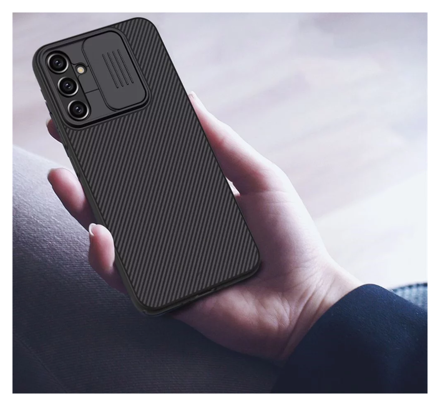 Nillkin CamShield Samsung Galaxy A34 Hoesje met Camera Slider Zwart afbeelding 6