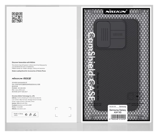 Nillkin CamShield Samsung Galaxy A34 Hoesje met Camera Slider Zwart afbeelding 15