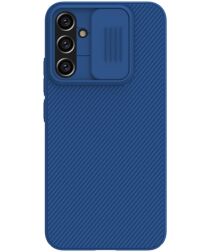Nillkin CamShield Samsung Galaxy A34 Hoesje met Camera Slider Blauw