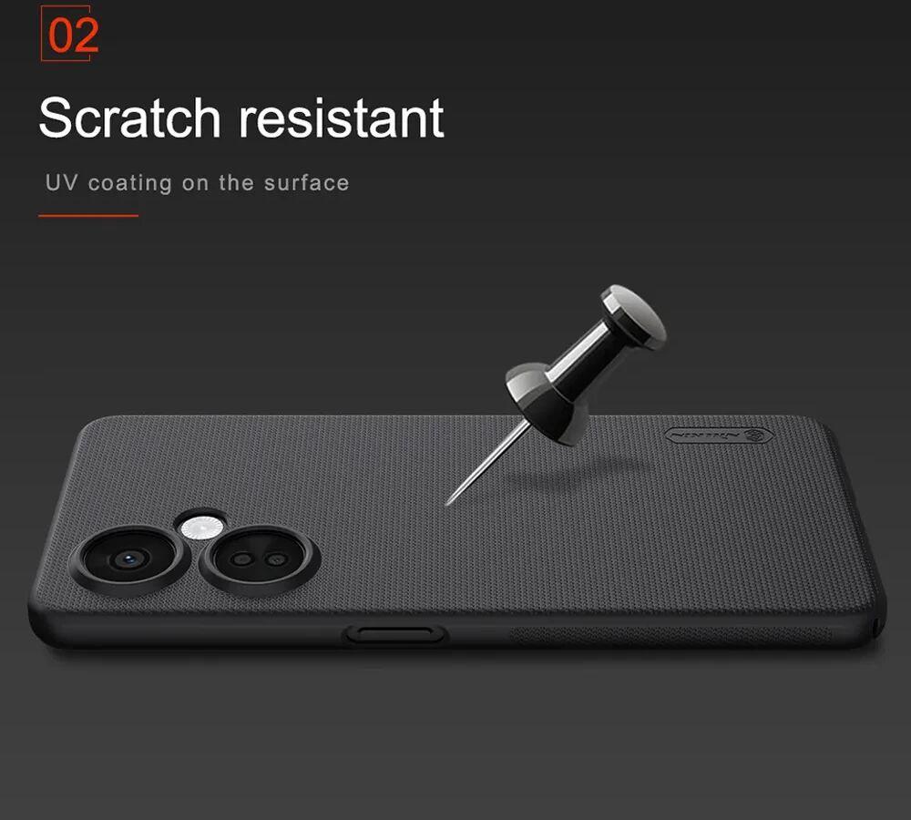 Nillkin Super Frosted Shield OnePlus Nord CE 3 Lite Hoesje Zwart afbeelding 7