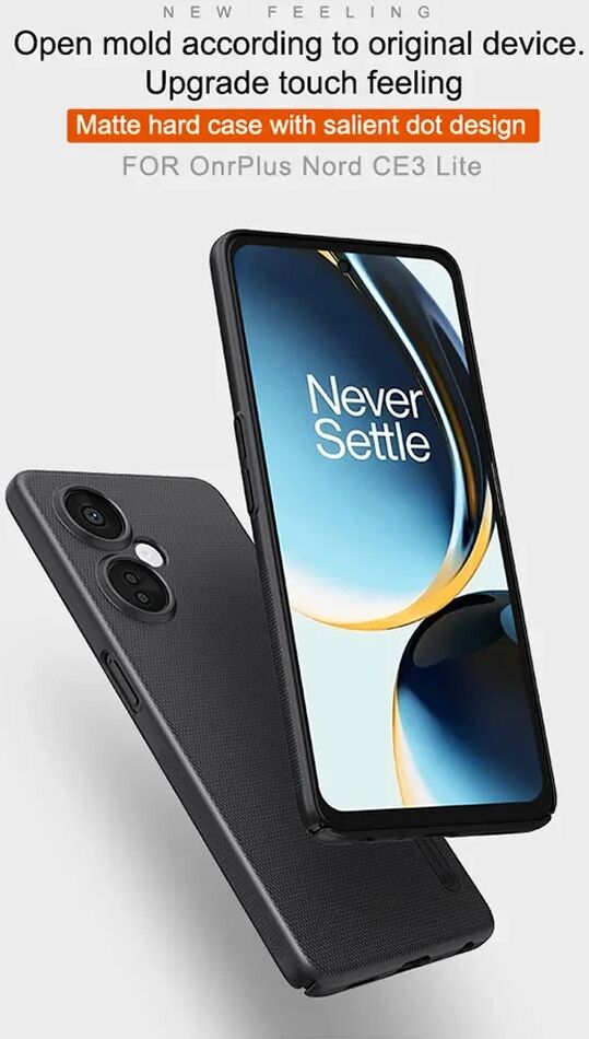 Nillkin Super Frosted Shield OnePlus Nord CE 3 Lite Hoesje Rood afbeelding 5