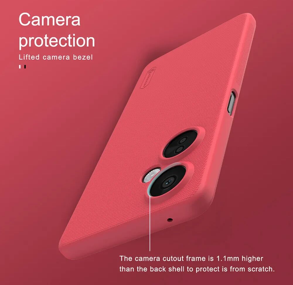 Nillkin Super Frosted Shield OnePlus Nord CE 3 Lite Hoesje Rood afbeelding 8
