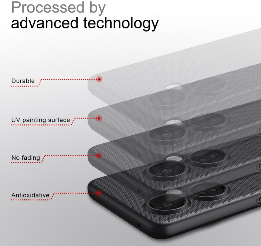 Nillkin Super Frosted Shield OnePlus Nord CE 3 Lite Hoesje Blauw afbeelding 4
