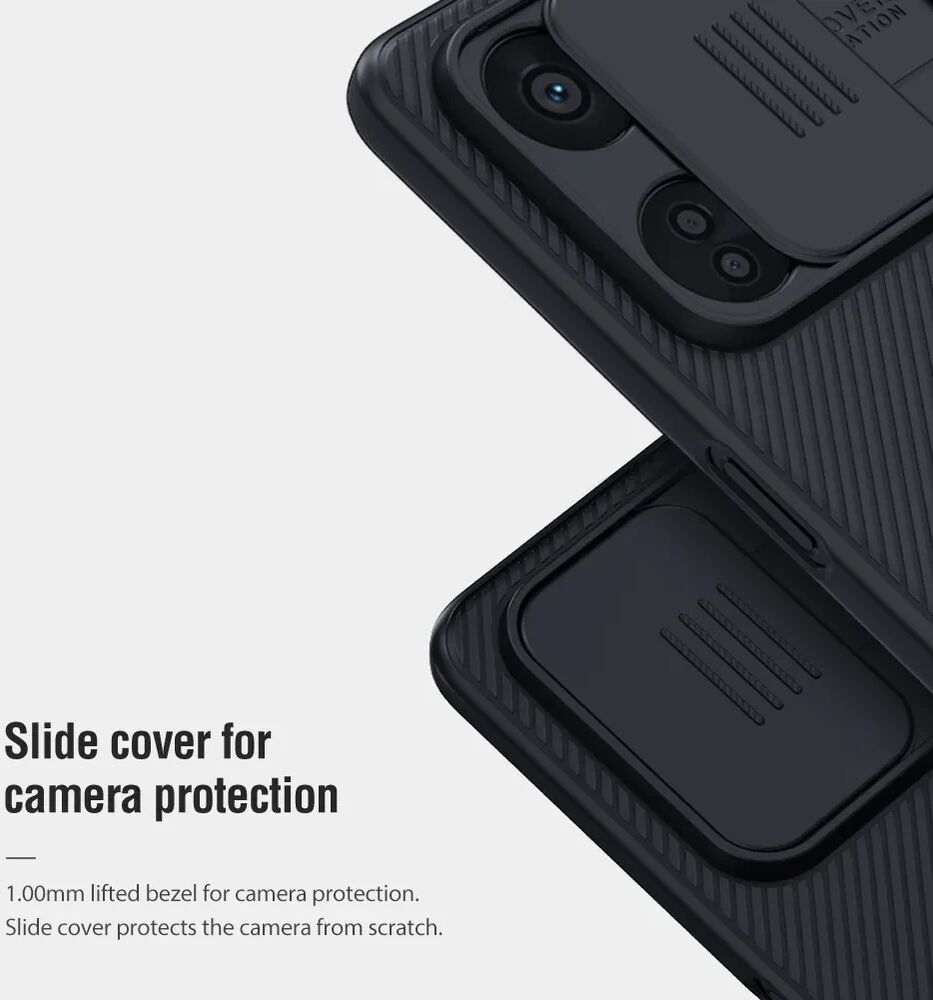 Nillkin CamShield OnePlus Nord CE 3 Lite Hoesje Camera Slider Zwart afbeelding 7