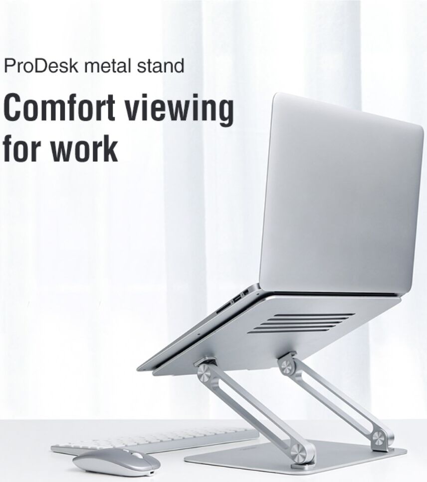 Nillkin Verstelbare Bureau Houder Tablet/Laptop/MacBook Zilver afbeelding 2