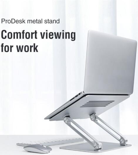Nillkin Verstelbare Bureau Houder Tablet/Laptop/MacBook Zilver afbeelding 2