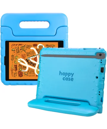HappyCase Apple iPad Mini 1/2/3/4/5 Kinder Tablethoes Handvat Blauw Hoesjes