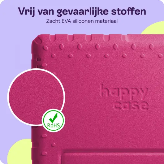 HappyCase iPad 9.7 2017/2018/Air/Air 2 Kinder Tablethoes Roze afbeelding 7