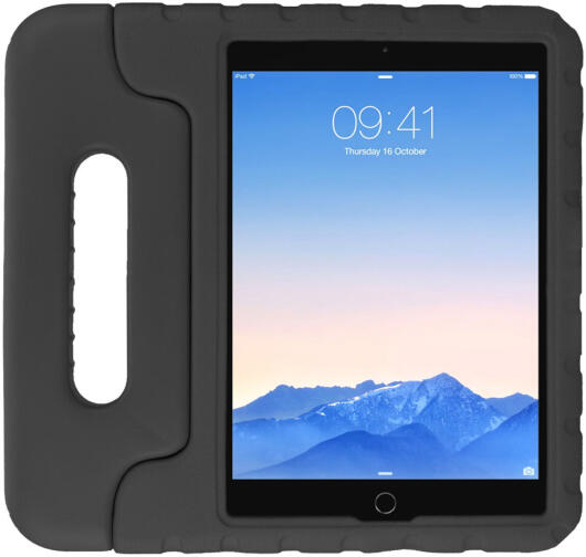HappyCase iPad 9.7 2017/2018/Air/Air 2 Kinder Tablethoes Zwart afbeelding 2