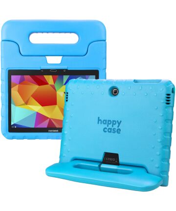 HappyCase Samsung Galaxy Tab 4 10.1 Kinder Tablethoes Handvat Blauw Hoesjes