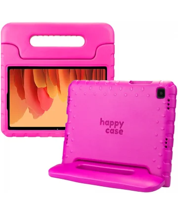 HappyCase Samsung Tab A7 2020/2022 Kinder Tablethoes Handvat Roze Hoesjes