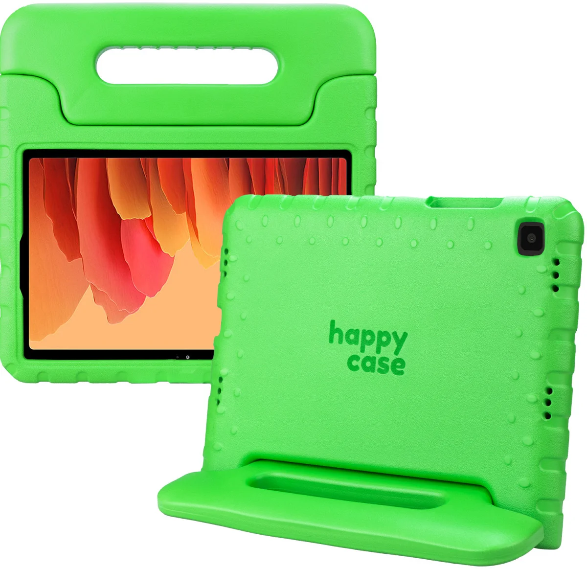 HappyCase Samsung Tab A7 2020/2022 Kinder Tablethoes Handvat Groen afbeelding 1