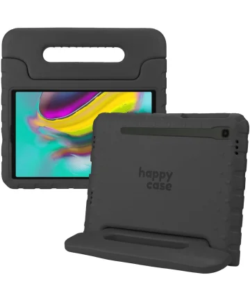 HappyCase Samsung Galaxy Tab S5e Kinder Tablethoes met Handvat Zwart Hoesjes