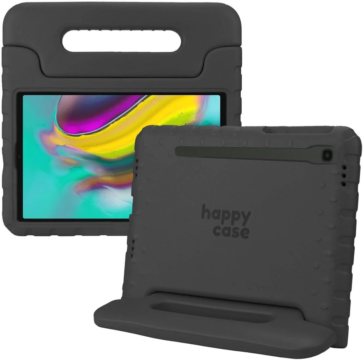 HappyCase Samsung Galaxy Tab S5e Kinder Tablethoes met Handvat Zwart afbeelding 1