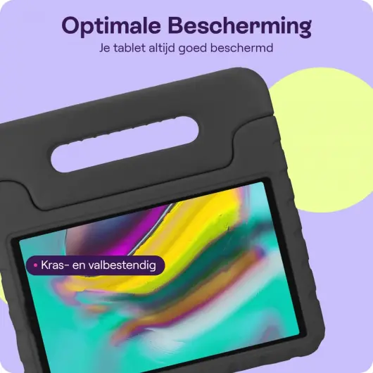 HappyCase Samsung Galaxy Tab S5e Kinder Tablethoes met Handvat Zwart afbeelding 4