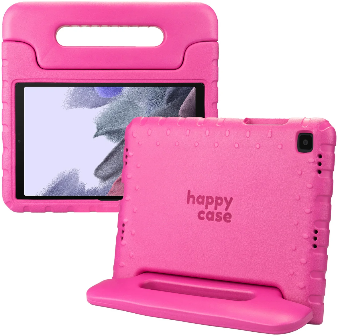 HappyCase Samsung Galaxy Tab A7 Lite Kinder Tablethoes Handvat Roze afbeelding 1