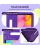 HappyCase Samsung Tab A 10.1 2019 Kinder Tablethoes met Handvat Paars