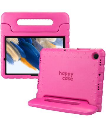 HappyCase Samsung Tab A8 Kinder Tablethoes met Handvat Roze Hoesjes