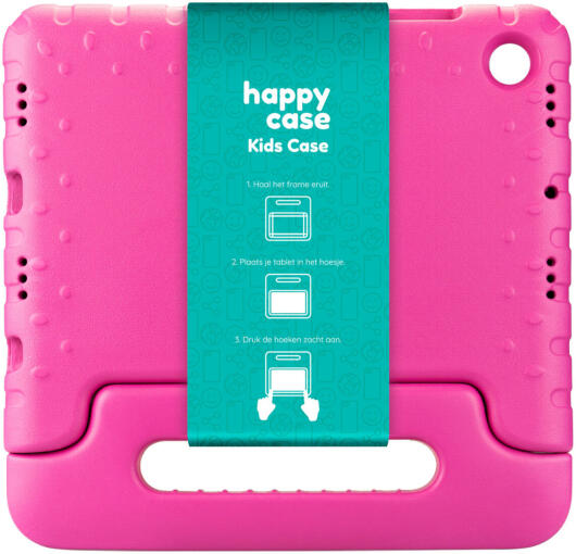 HappyCase Samsung Tab A8 Kinder Tablethoes met Handvat Roze afbeelding 11