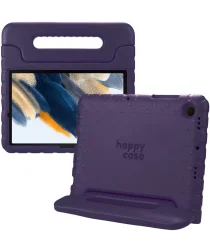 HappyCase Samsung Tab A8 Kinder Tablethoes met Handvat Paars