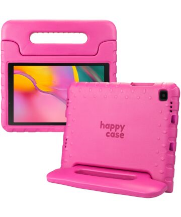 HappyCase Samsung Tab A 8.0 (2019) Kinder Tablethoes met Handvat Roze Hoesjes