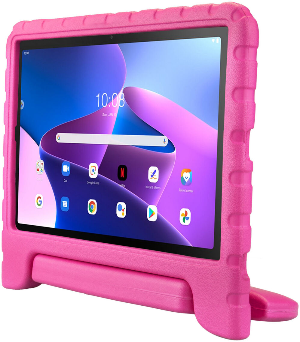 HappyCase Lenovo Tab M10 Plus/FHD Plus Kinderhoes met Handvat Roze afbeelding 3