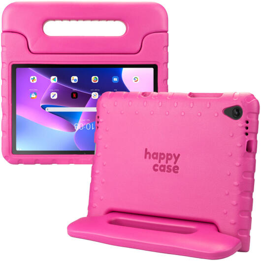 HappyCase Lenovo Tab M10 Plus/FHD Plus Kinderhoes met Handvat Roze afbeelding 1