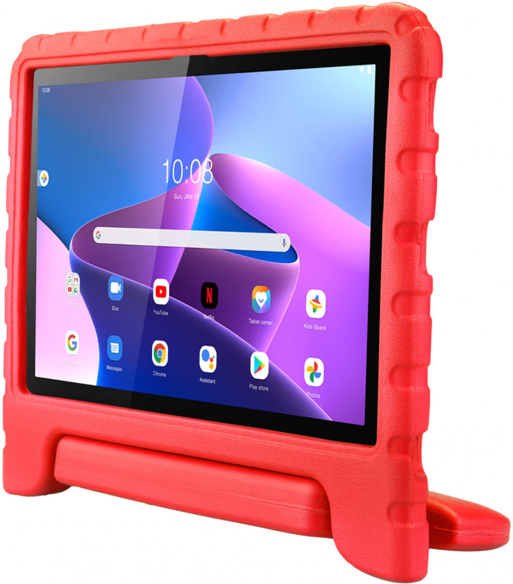 HappyCase Lenovo Tab M10 Gen 3 10.1 Kinder Tablethoes Handvat Rood afbeelding 8