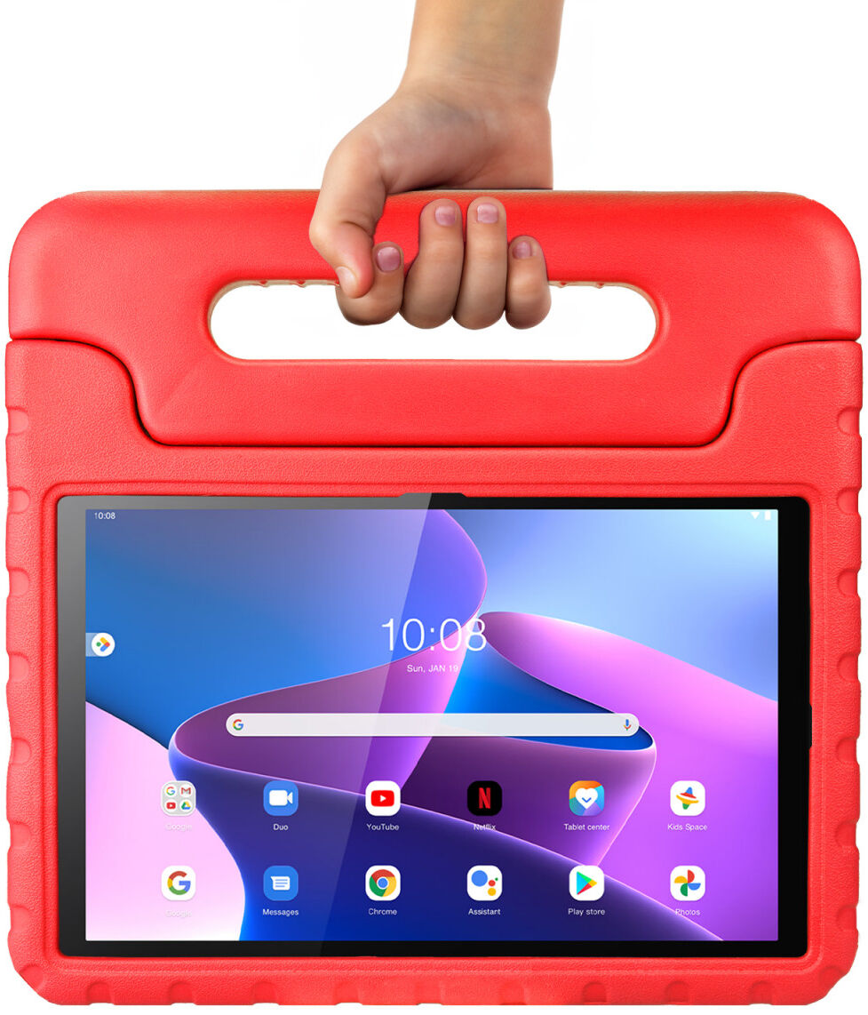 HappyCase Lenovo Tab M10 Gen 3 10.1 Kinder Tablethoes Handvat Rood afbeelding 9