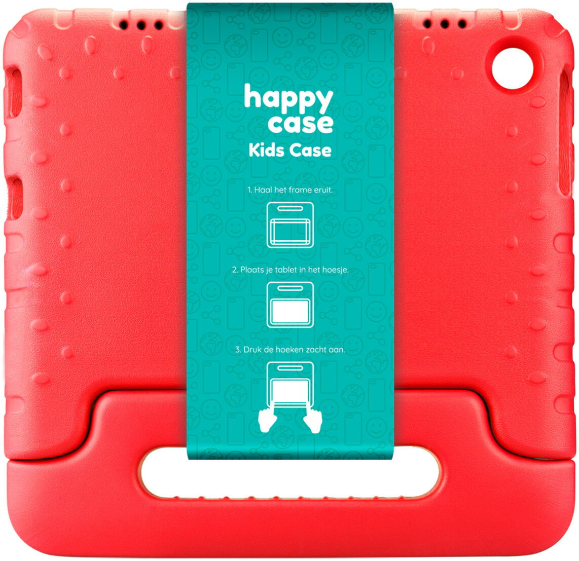 HappyCase Lenovo Tab M10 Gen 3 10.1 Kinder Tablethoes Handvat Rood afbeelding 10