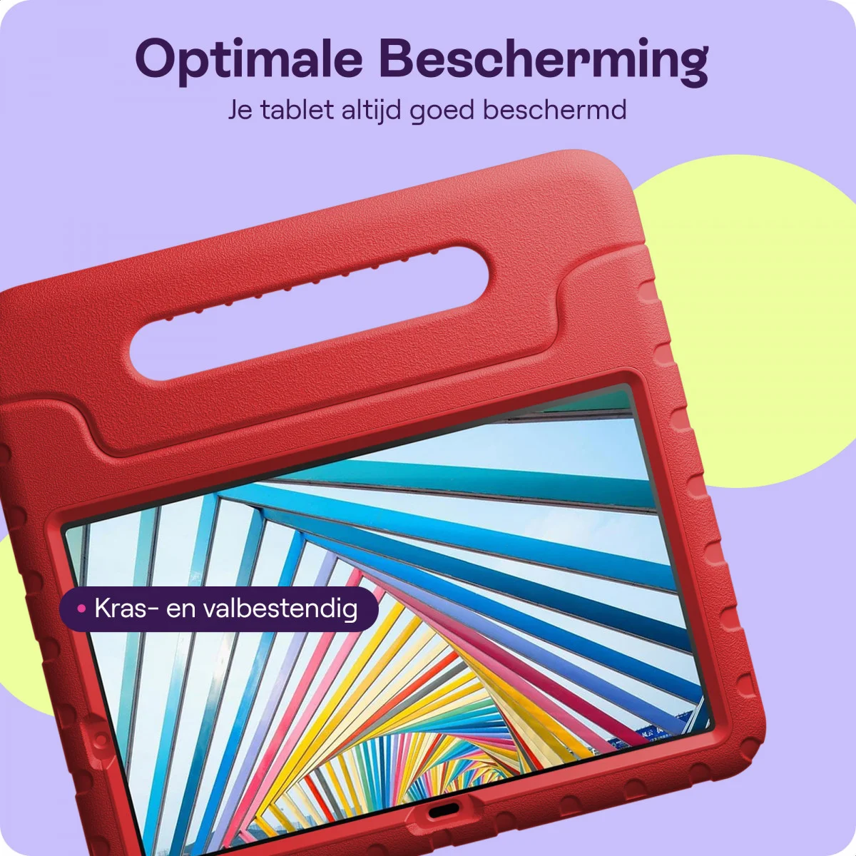 HappyCase Lenovo Tab M10 Gen 3 10.1 Kinder Tablethoes Handvat Rood afbeelding 7
