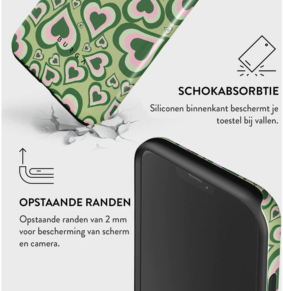 Burga Tough Case Apple iPhone 12 / 12 Pro Hoesje Euphoria Print afbeelding 4