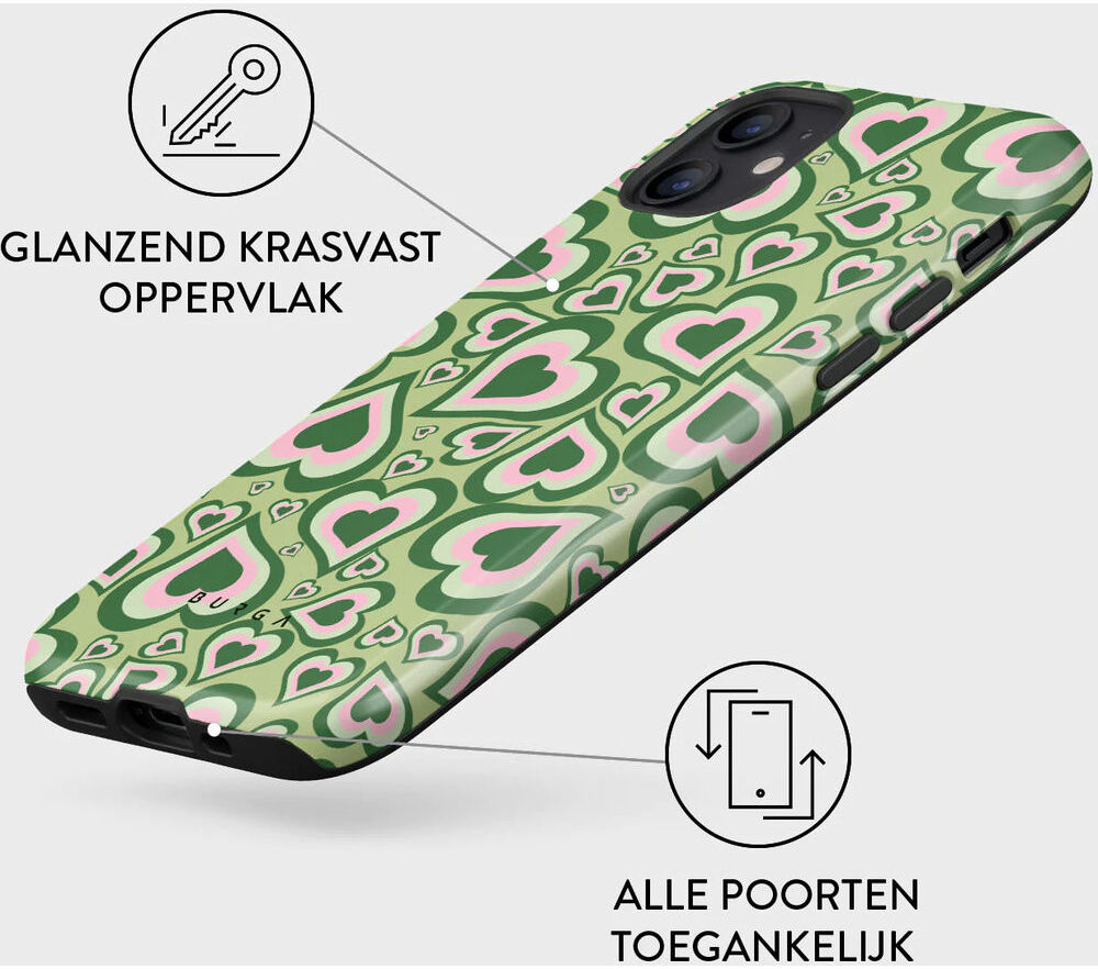 Burga Tough Case Apple iPhone 12 / 12 Pro Hoesje Euphoria Print afbeelding 5