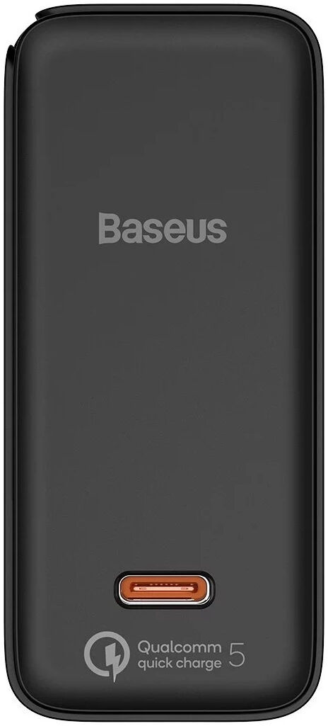 Baseus GaN2 100W Snellader met Fast Charge + 100W USB-C Kabel Zwart afbeelding 8