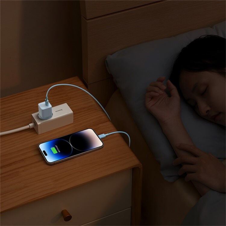 Baseus GaN5 20W Compacte Fast Charger USB-C Blauw afbeelding 8