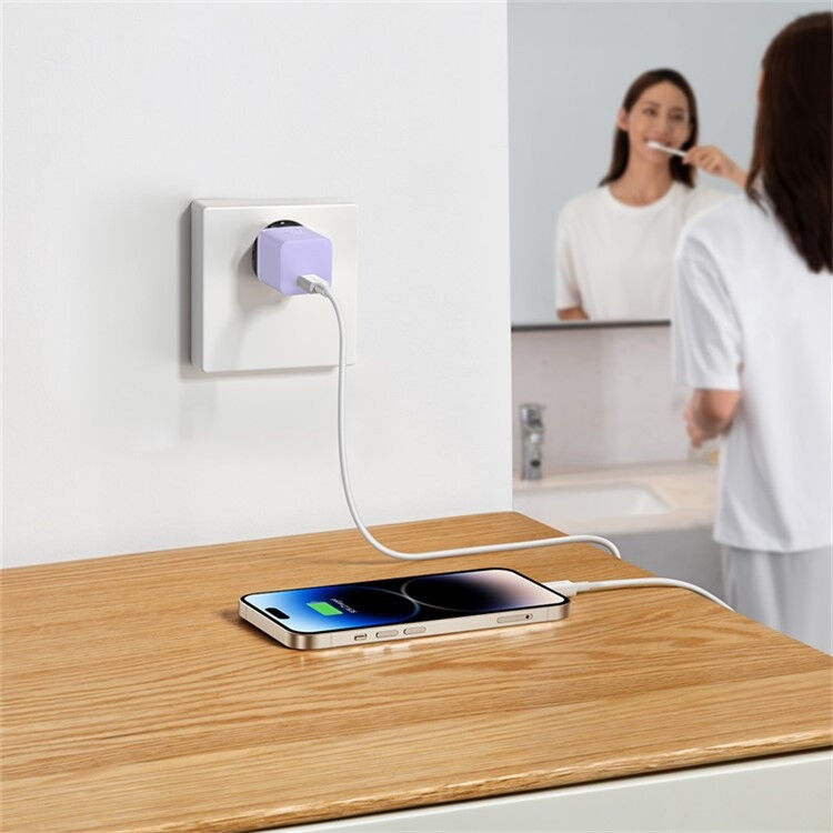 Baseus GaN5 20W Compacte Fast Charger USB-C Paars afbeelding 10