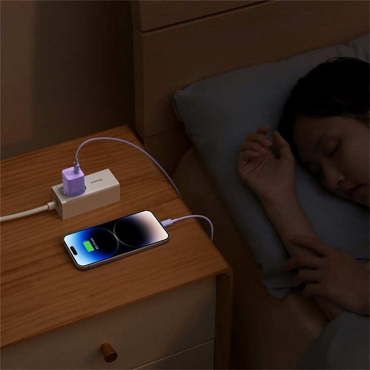 Baseus GaN5 20W Compacte Fast Charger USB-C Paars afbeelding 8