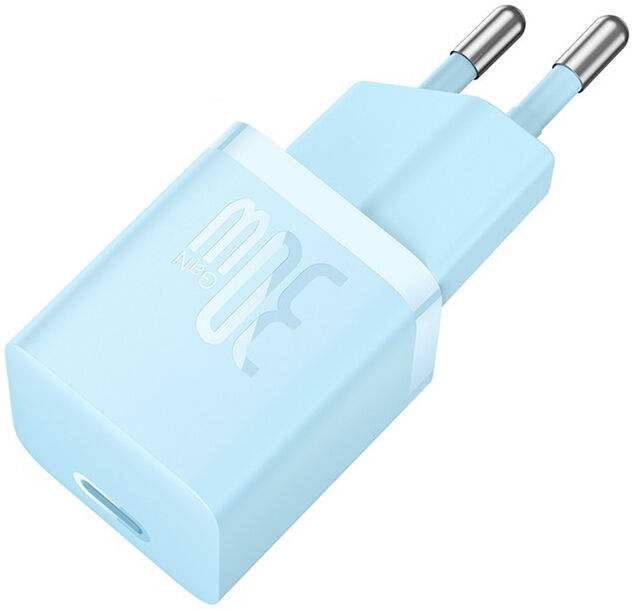 Baseus GaN5 30W Compacte Fast Charger USB-C Blauw afbeelding 1