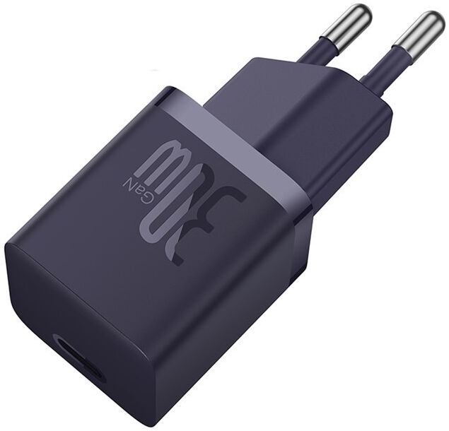 Baseus GaN5 30W Compacte Fast Charger USB-C Paars afbeelding 1