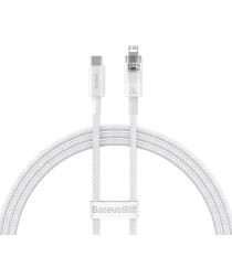 Baseus Explorer USB-C naar Apple Lightning Kabel PD 20W Wit 2 Meter
