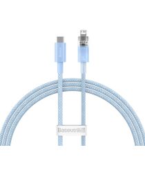 Baseus Explorer USB-C naar Apple Lightning Kabel PD 20W Blauw 2 Meter