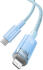 Baseus Explorer USB-C naar Apple Lightning Kabel PD 20W Blauw 2 Meter afbeelding 2