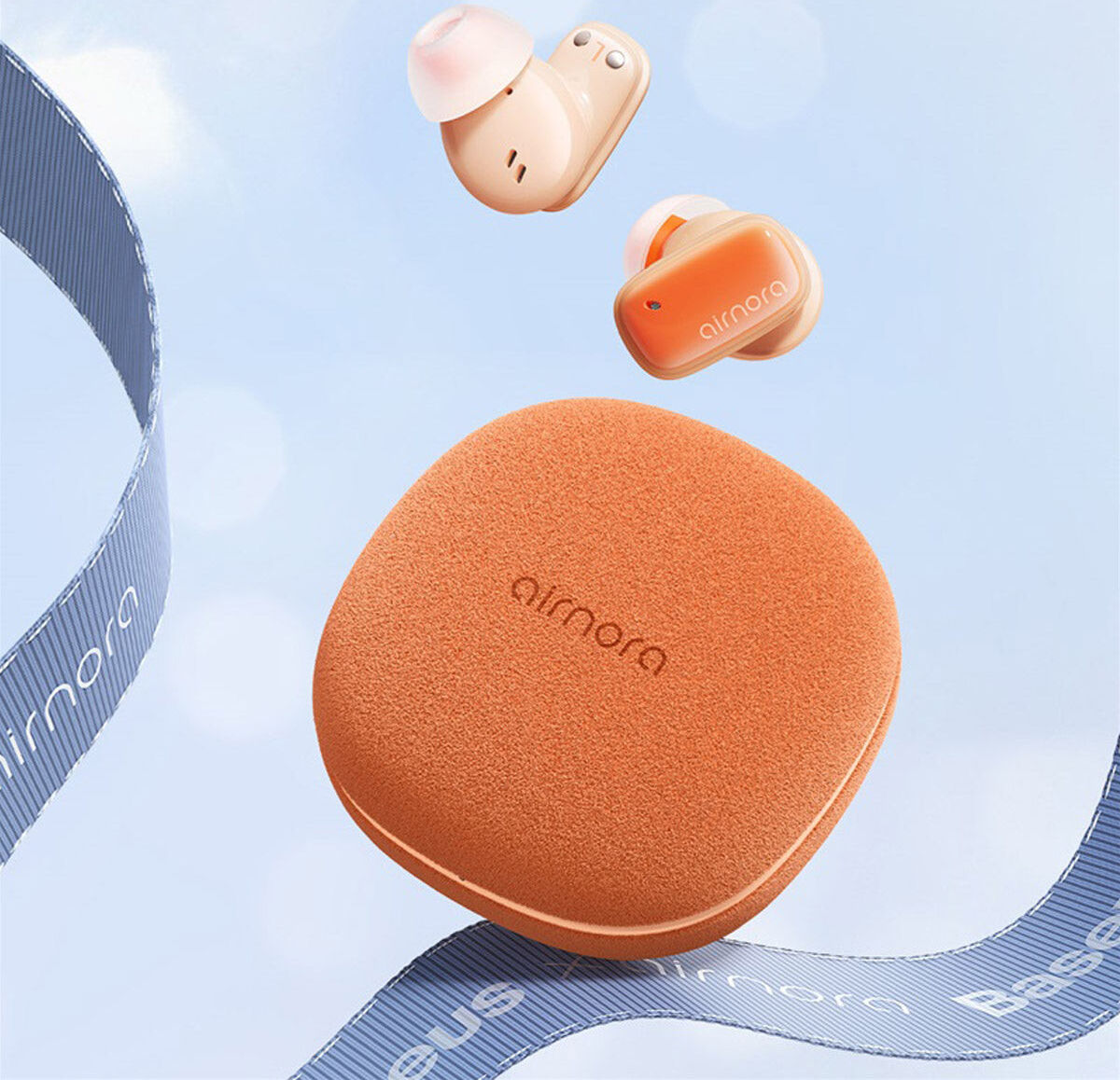 Baseus AirNora 2 Draadloze Bluetooth Oordopjes Noise Cancelling Oranje afbeelding 9