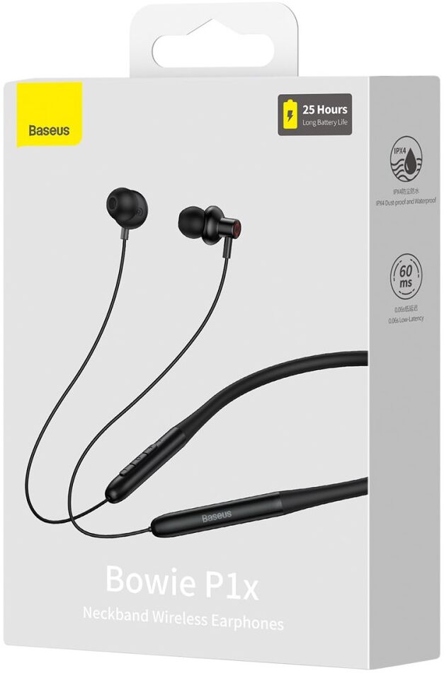Baseus Bowie P1x Bluetooth Oordopjes met Nekband Zwart afbeelding 13