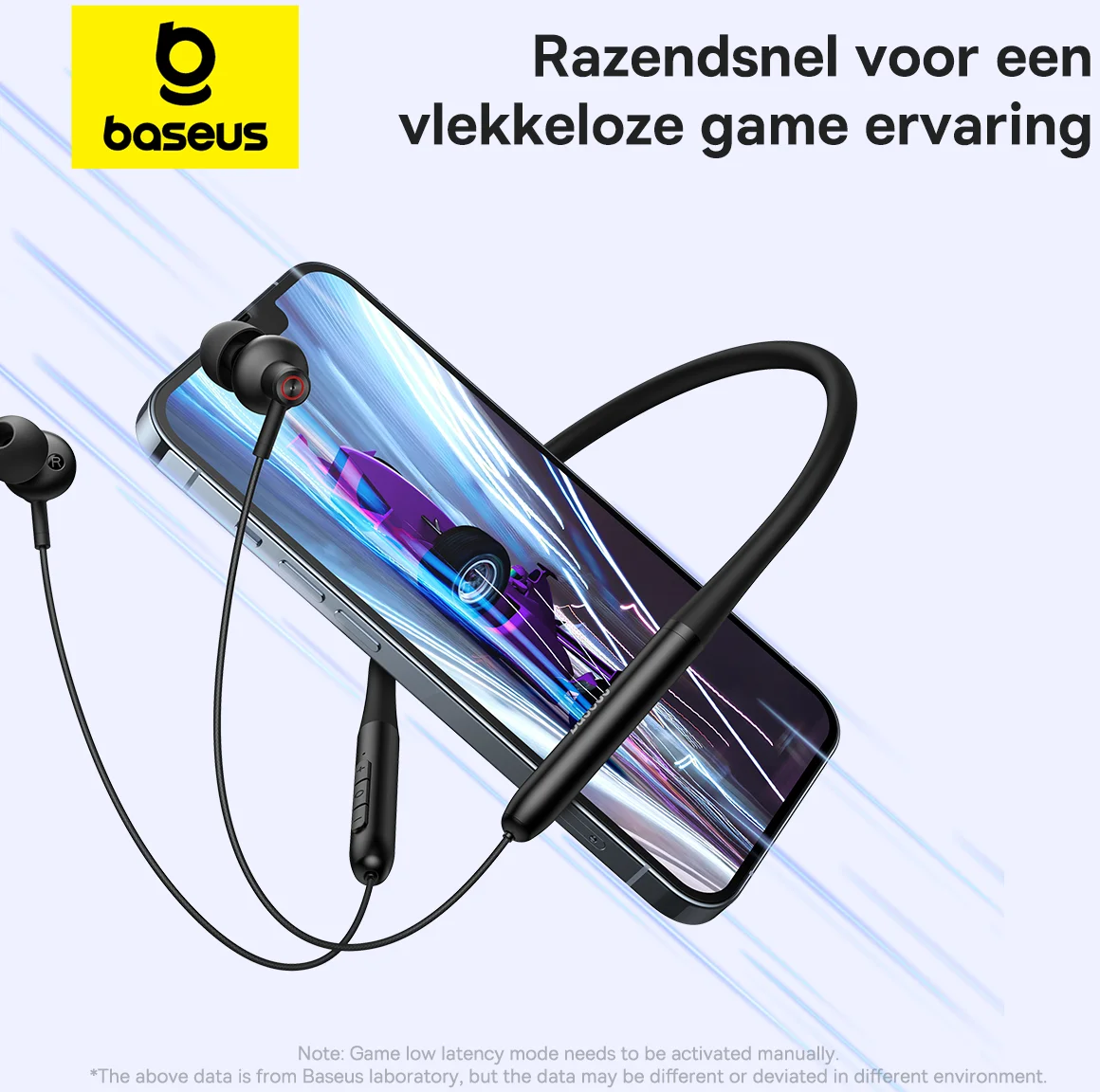 Baseus Bowie P1x Bluetooth Oordopjes met Nekband Zwart afbeelding 5